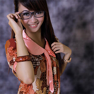 Blouse batik Merah