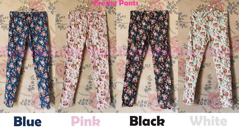-- Fresha Pants , Celana Motif Bunga --