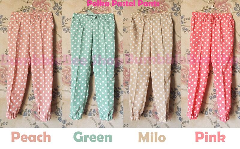 -- Polka Pastel Pants--