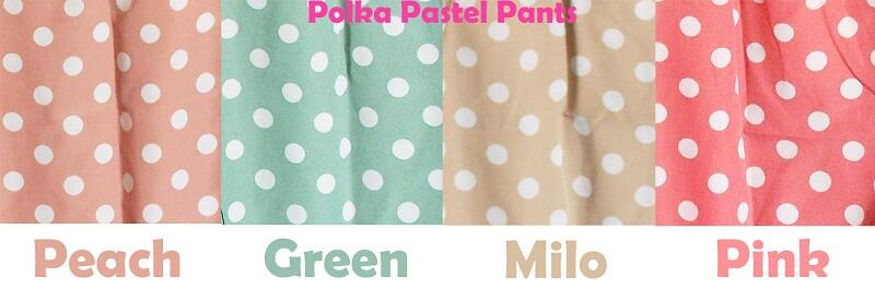 -- Polka Pastel Pants--