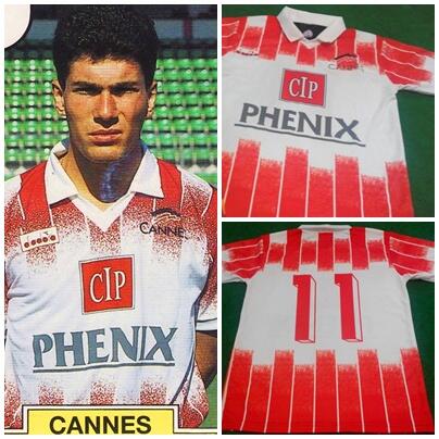 Jersey Zidane Cannes 1992 (awal karir RARE!)