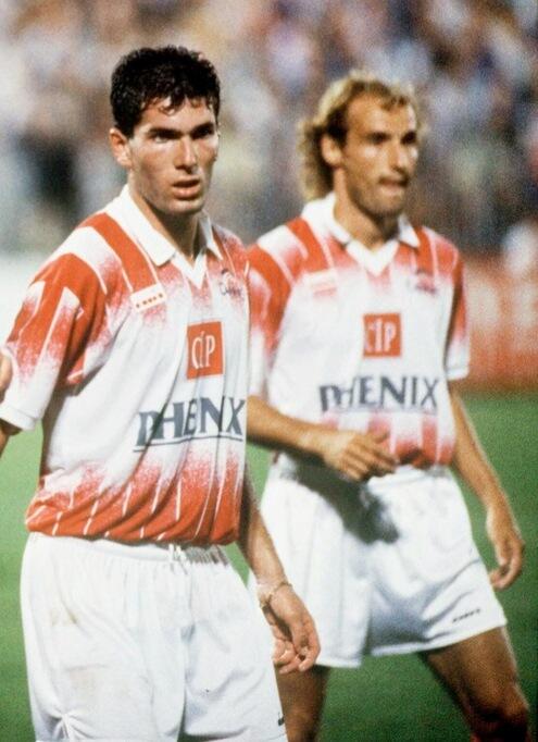 Jersey Zidane Cannes 1992 (awal karir RARE!)