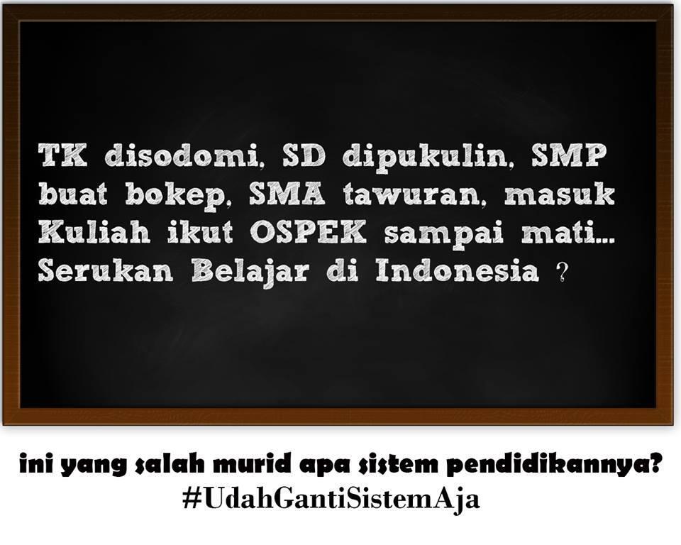 (DISKUSI) TK disodomi, SD dipukulin, SMP buat bokep, SMA tawuran. Salah siapa?