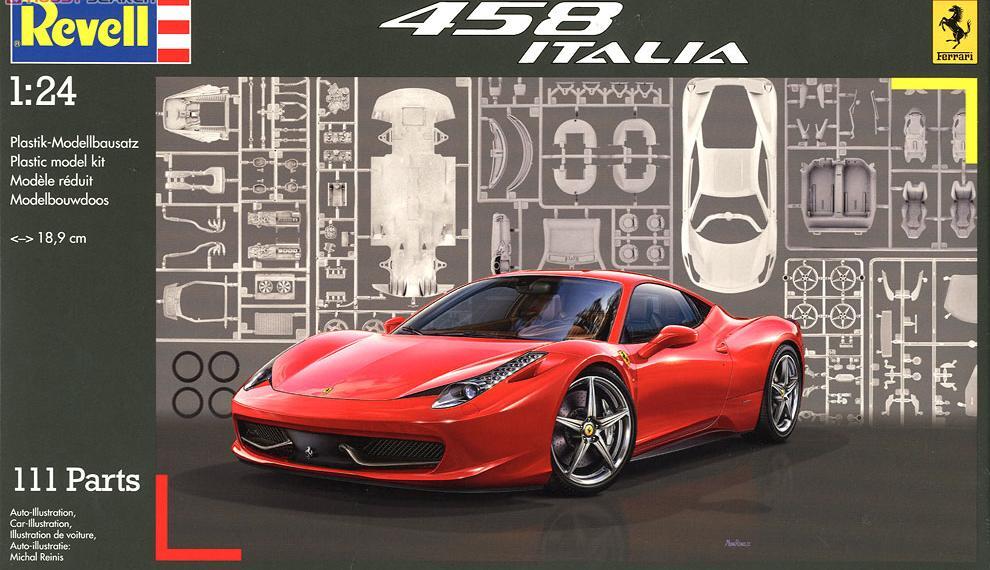 Revell 07141 Model Kit 1:24 Ferrari 458 Italia