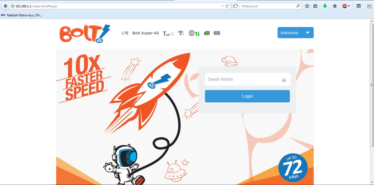 Cara Mengganti Username dan Password Modem Bolt