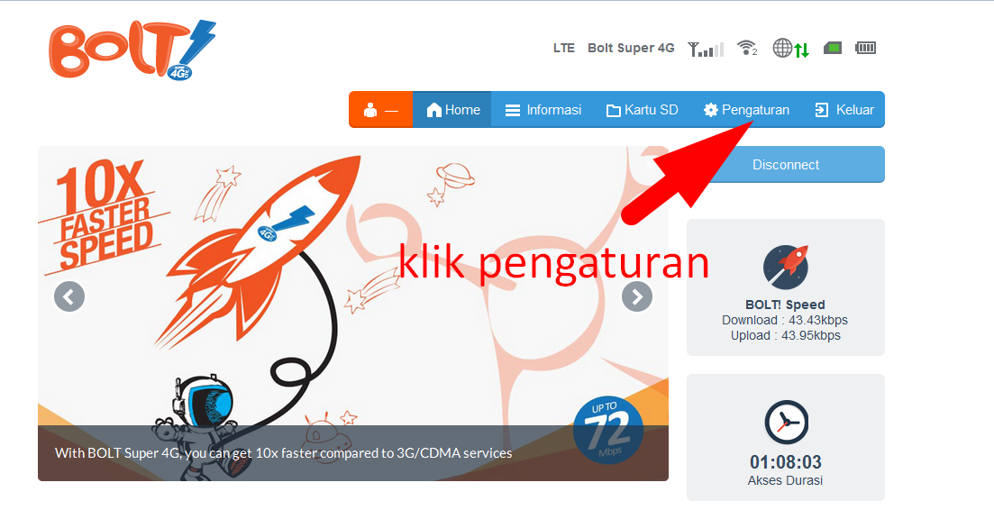 Cara Mengganti Username dan Password Modem Bolt