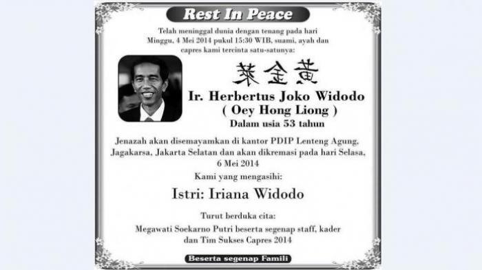 Menguak Penyebar "RIP Jokowi" Ternyata Anteknya Sendiri
