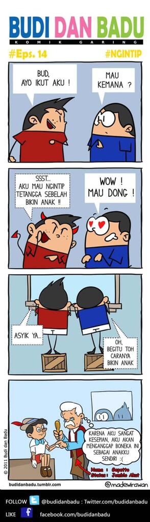 &#91;KOMIK STRIP&#93; Malem Minggu ngintipin Orang Bikin Anak, Parah Gan