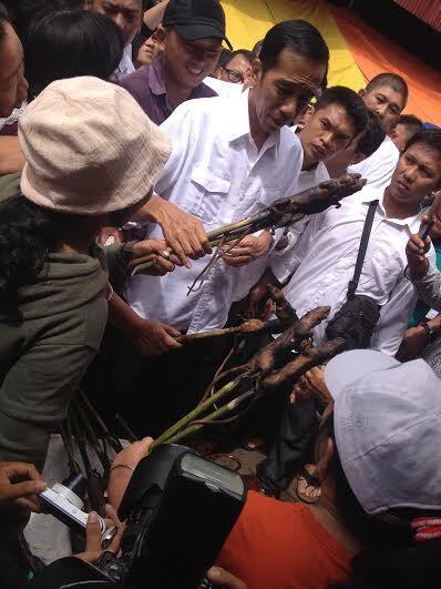 Jokowi & tikus bakar @Tomohon, Manado