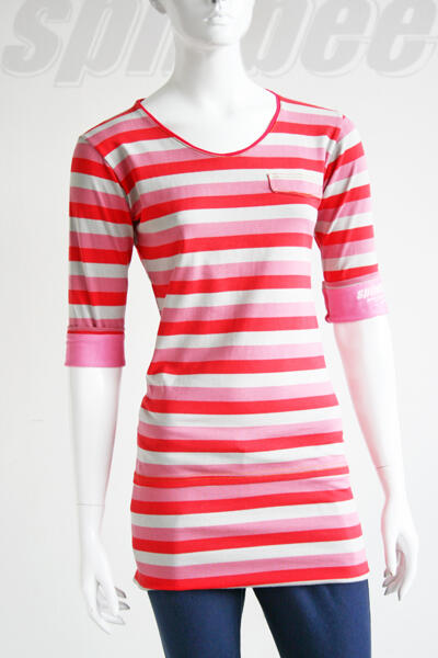 SPINBEE KAOS CEWE PINK LONG TEE (CODE: WTXL)