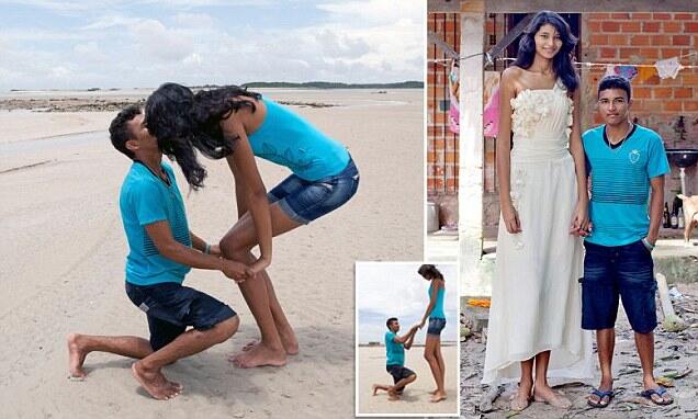 INI CINTA : Perempuan cantik calon model tinggi 207 cm menikah dengan pria 165 cm 