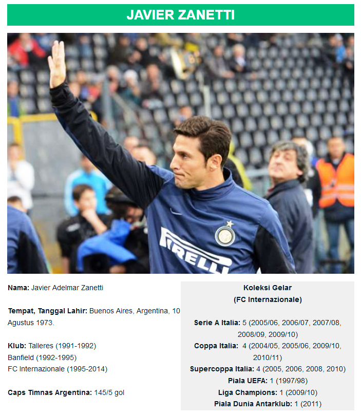 Terima Kasih Zanetti &#91;CAPTAIN INTERMILAN&#93;