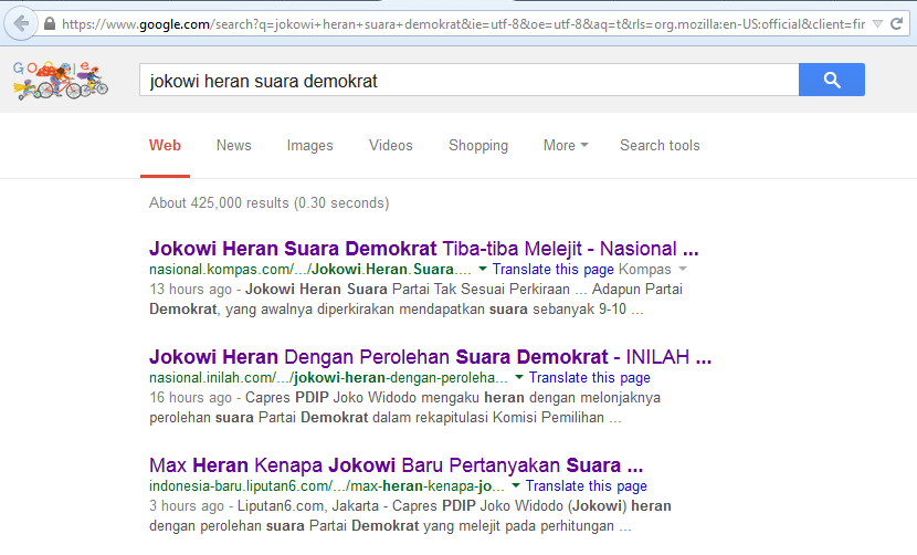 &#91;Kompas merubah judul dan isi berita?&#93;Jokowi Heran Suara Partai Tak Sesuai Perkiraan