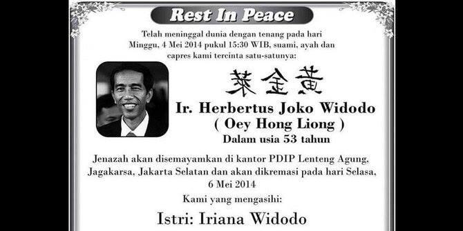 BERITA DUKA:JOKOWIDODO MENINGGAL.....!!!!