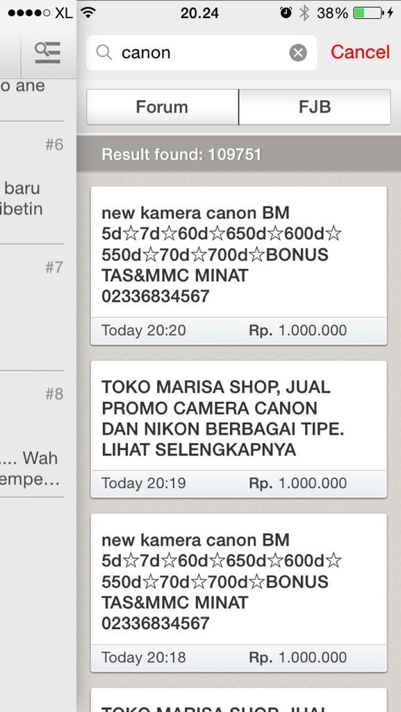 Mohon momod kontrol junk di FJB