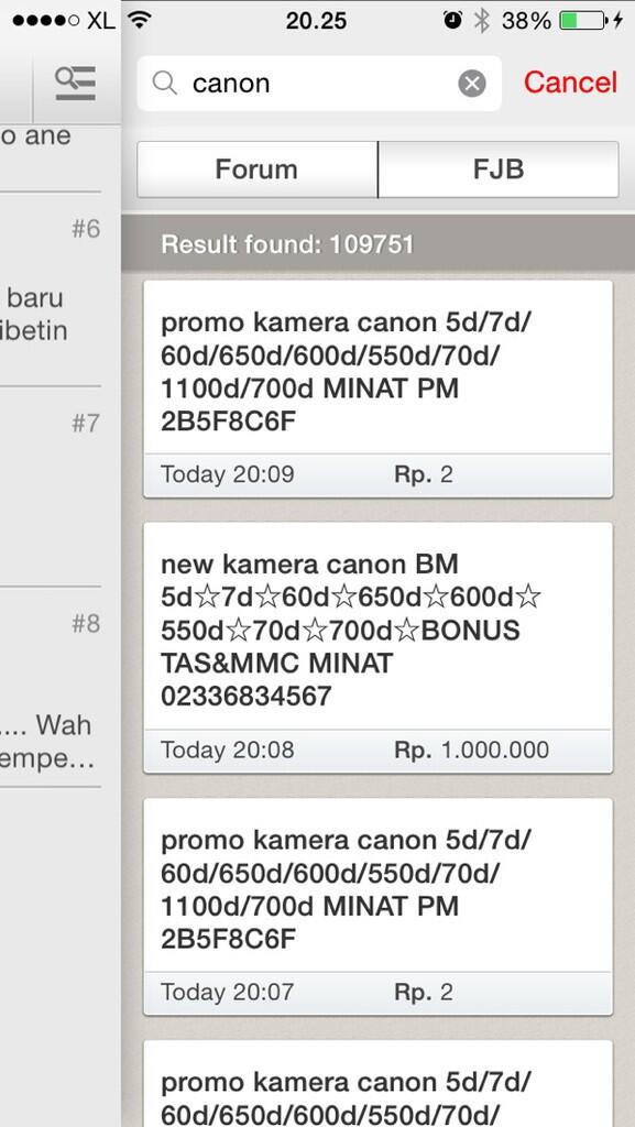 Mohon momod kontrol junk di FJB