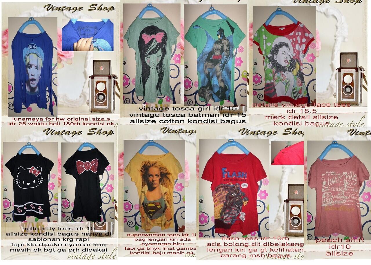 BONGKAR LEMARI! PRELOVED TEES, TOPS, DRESS. 10RIBUAN!! JUAL MURAH KONDISI BGS!