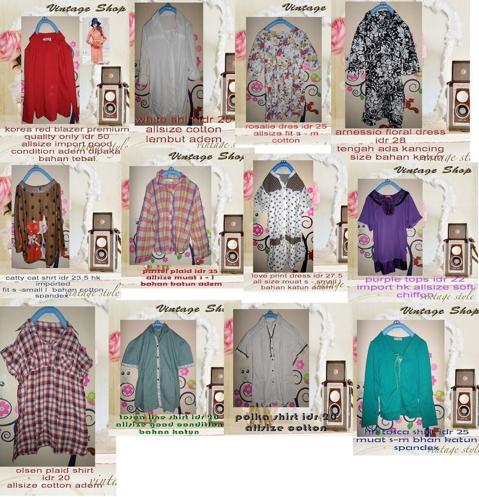 BONGKAR LEMARI! PRELOVED TEES, TOPS, DRESS. 10RIBUAN!! JUAL MURAH KONDISI BGS!