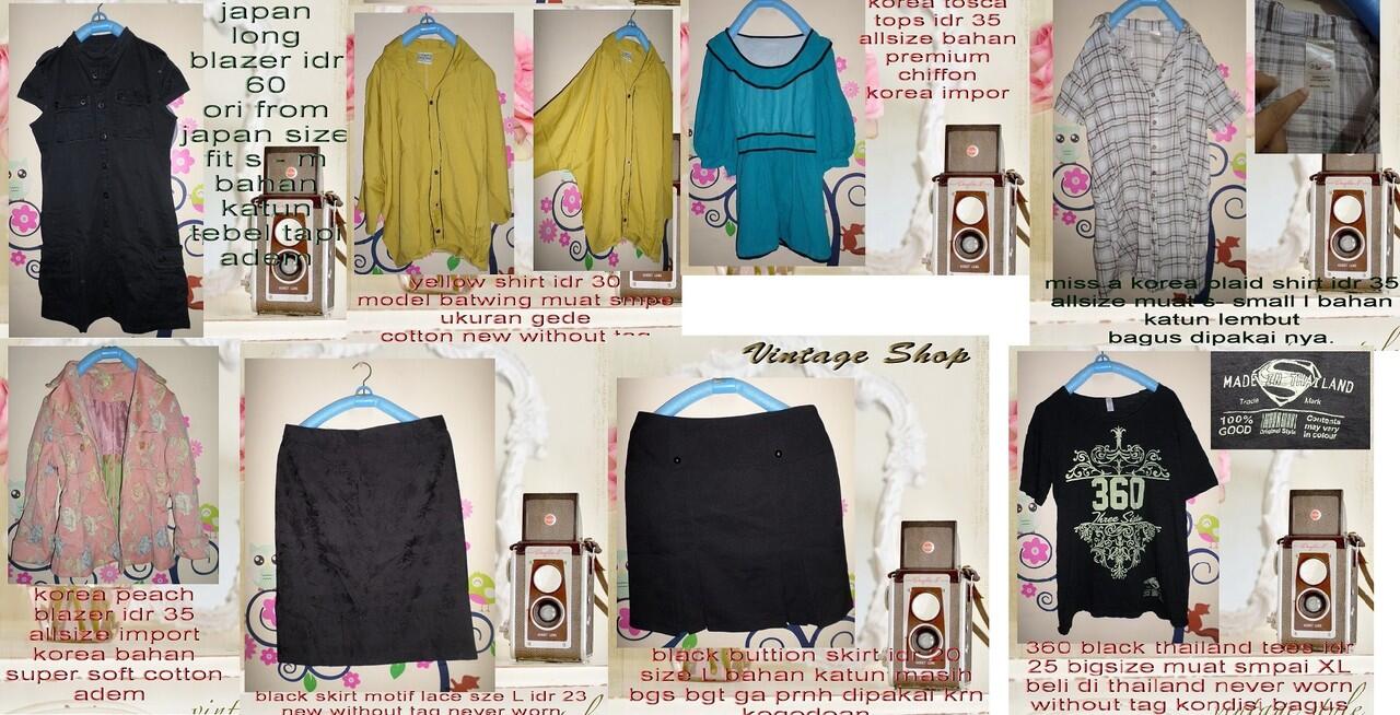 THE EXECUTIVE, ATMOSPHERE, KOREA JAPAN THAI TOPS/DRESS/TEES JUAL MURAH DIBAWAH 50RIBU
