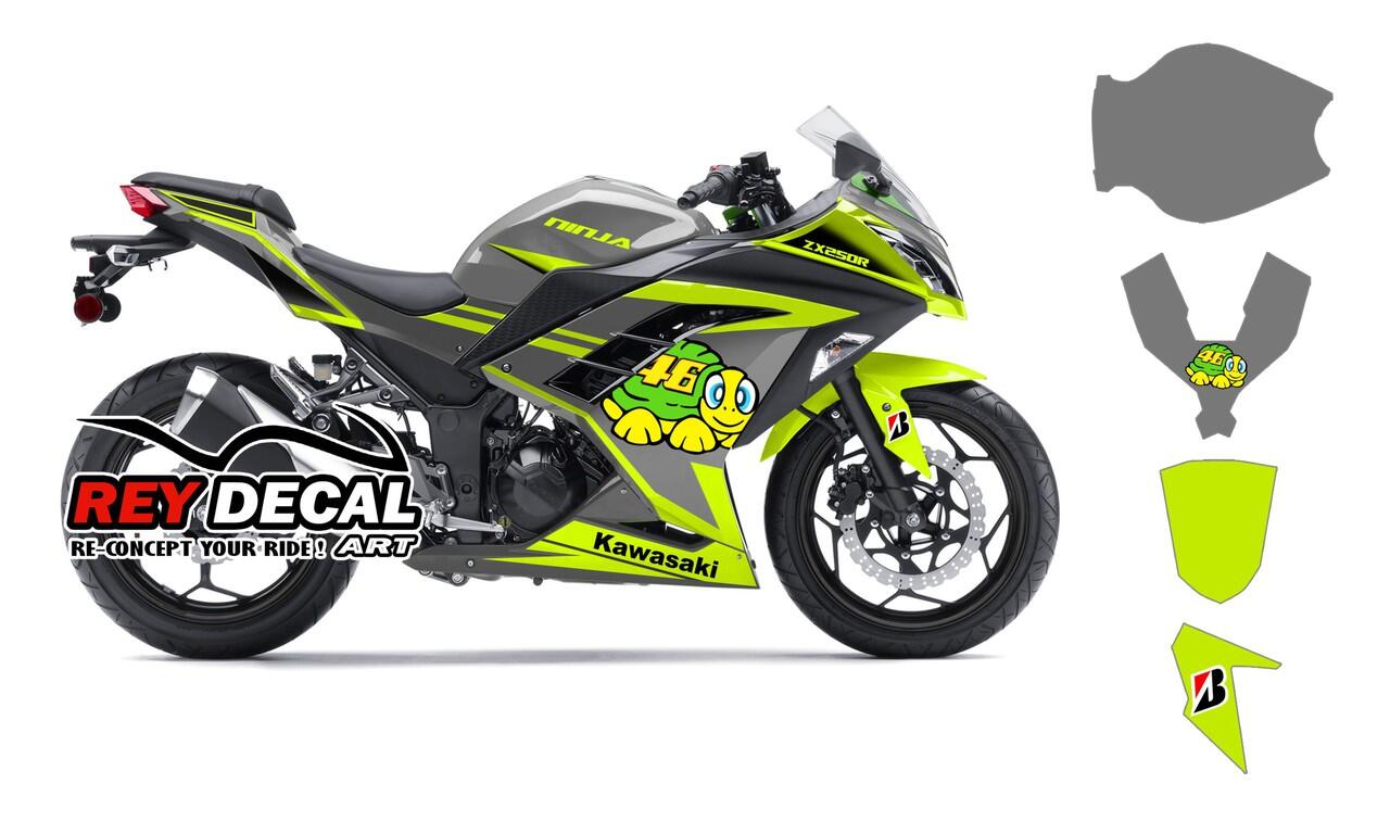 Terjual Cutting  Sticker  Decal Kit Motor  Ninja250 250FI 