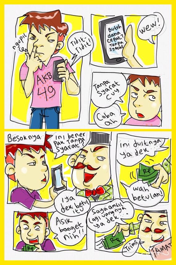 Komik ngaco, iseng gambar di ipad