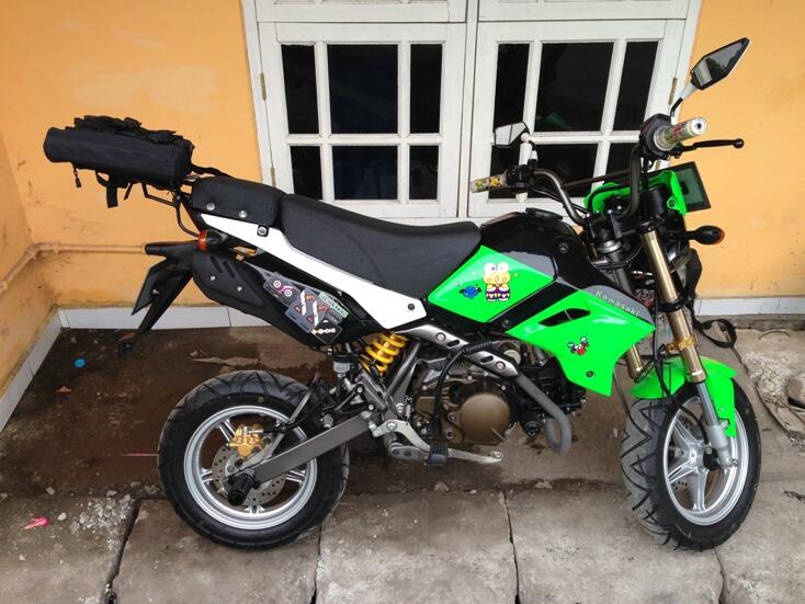 Modif Satria F Warna Pink Satu Huruf r