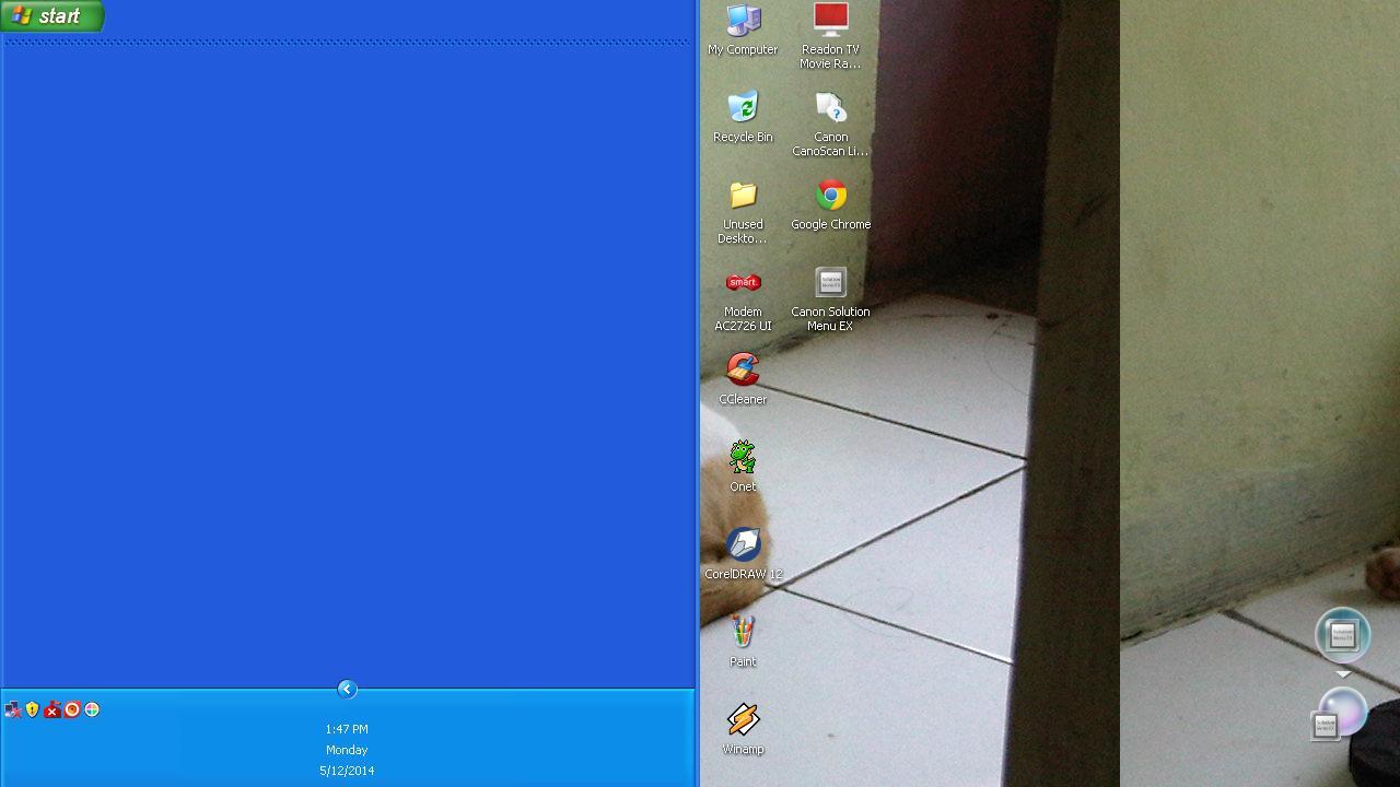Tolongin gan tampilan layar monitor kompi ane jadi begini
