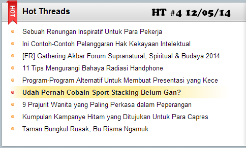 (Sport Stacking) Bisakah Agan Memainkan Permainan Ini??