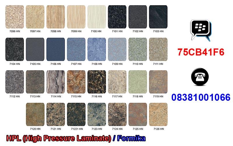 Sungkai, Jati, Merbau, Mahoni, Teak Wood HPL Formika Lengkap Ssemua Jenis Kayu