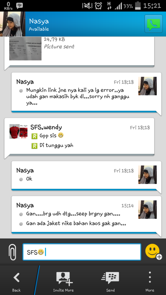 Testi Buyer SFS.Wendy :D