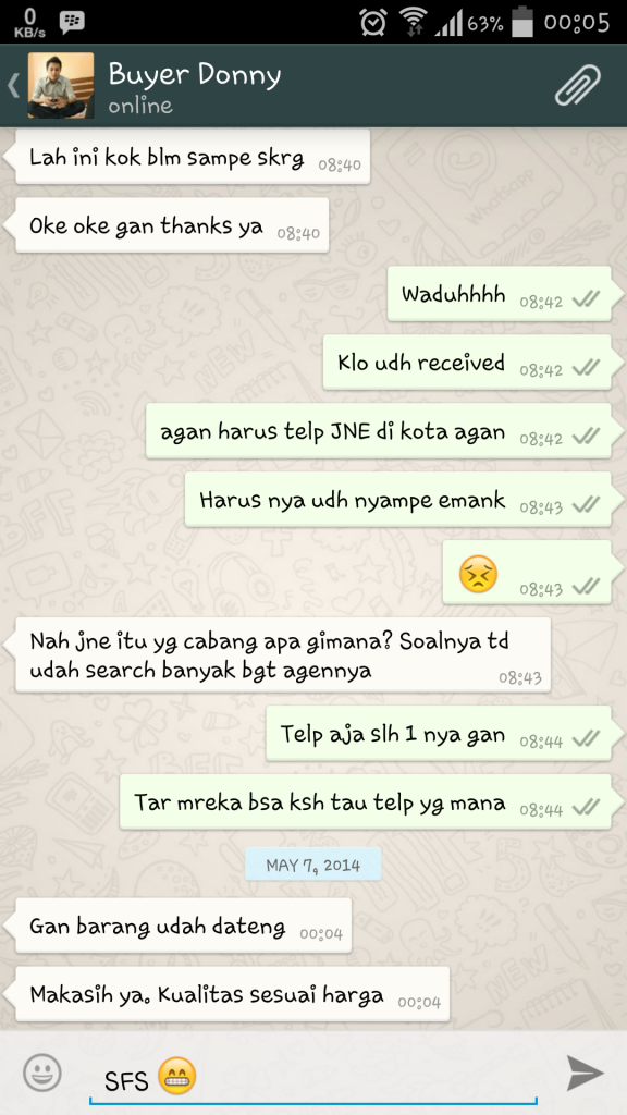 Testi Buyer SFS.Wendy :D