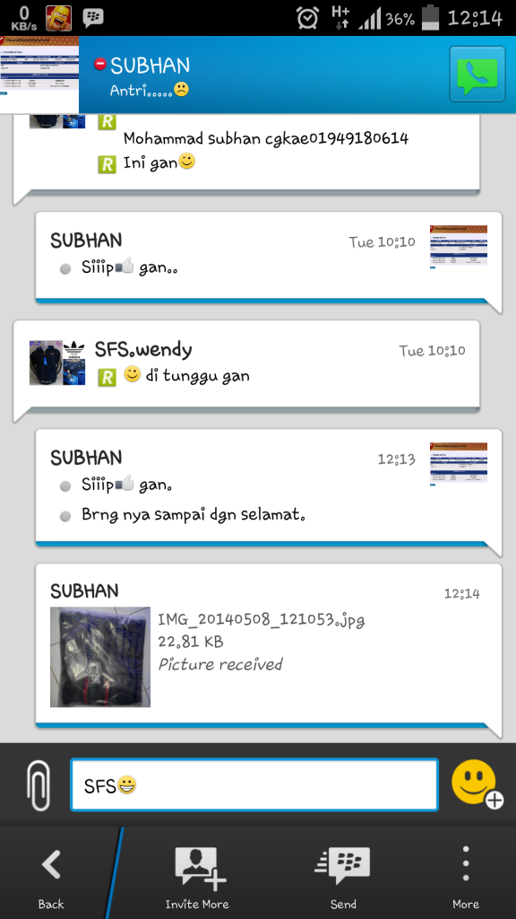 Testi Buyer SFS.Wendy :D