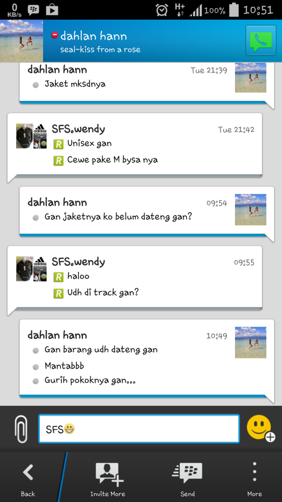 Testi Buyer SFS.Wendy :D