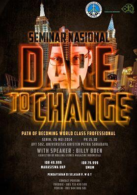 SEMINAR NASIONAL with Speaker : BILLY BOEN (Surabaya)