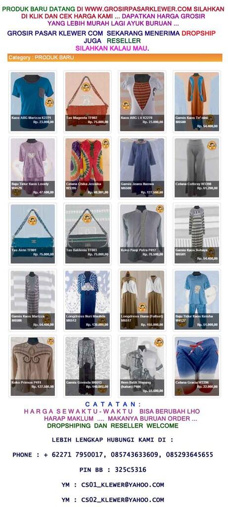 Berita Gembira dari WWW.GROSIRPASARKLEWER.COM