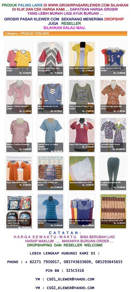 Berita Gembira dari WWW.GROSIRPASARKLEWER.COM