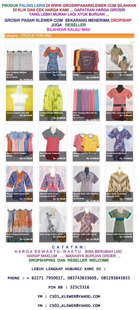 Berita Gembira dari WWW.GROSIRPASARKLEWER.COM