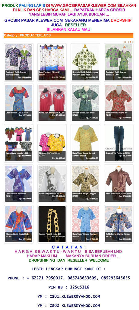 Berita Gembira dari WWW.GROSIRPASARKLEWER.COM
