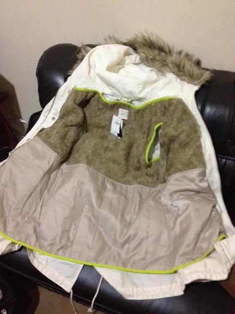 New Old Stock Parka Girl GAP FLAUX FUR ORIGINAL