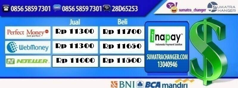 Jual Beli Perfect Money PM dan Web Money WMZ aman dan rate terbaik