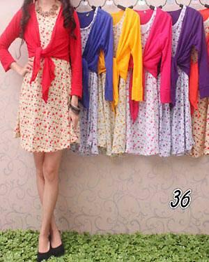 Flower Dress + Bolero Blazer