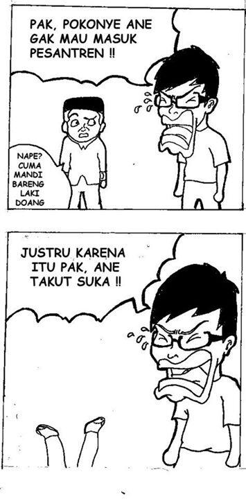 Pengen tau kehidupan pesantren dalam komik gan? (Ngakak Inside)