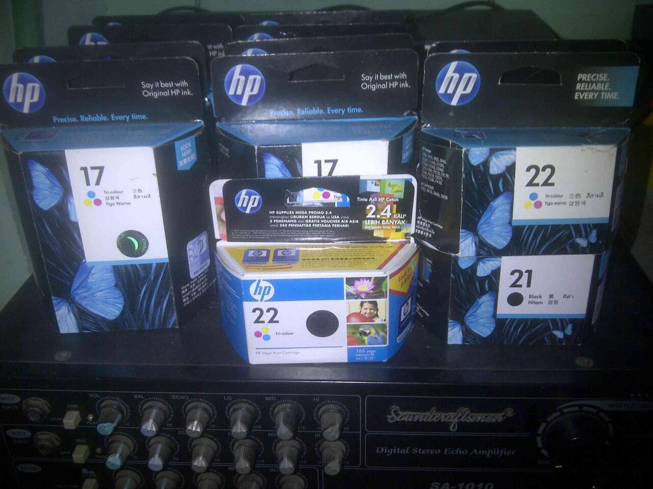 catridge hp 15 - 17 - 21 - 22 harga remuk