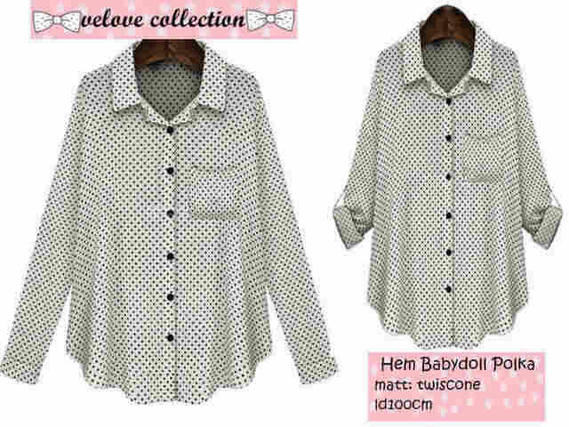 Hem babydoll polka