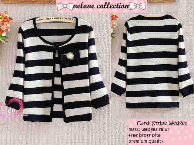 Cardi stripe wedges