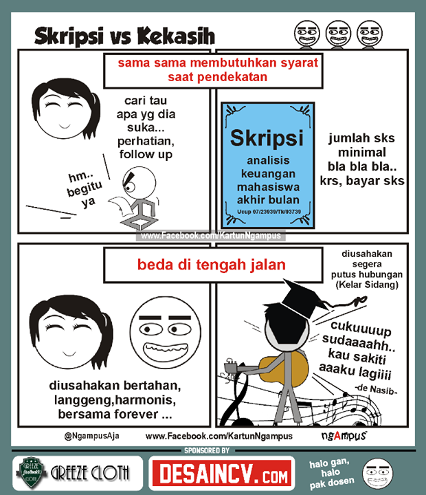 Kumpulan Komik Mahasiswa Akhir Kartun Ngampus