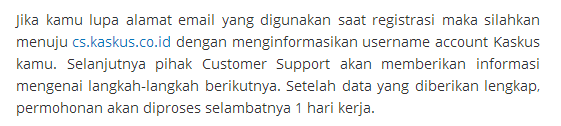 {ASK} Lupa password dan email