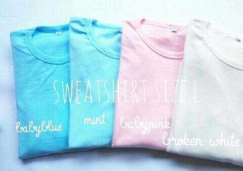 JUAL SWEATSHIRT POLOS YANG KEREN BANGET
