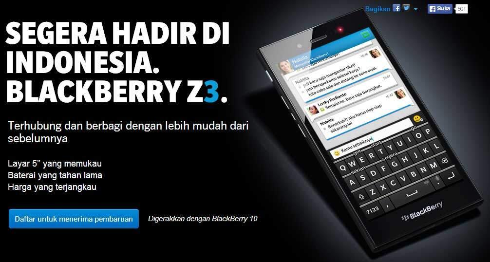 Apa dampak dari Kehadiran BB Z3 &quot;Jakarta&quot; di Indonesia for Pengguna BB??