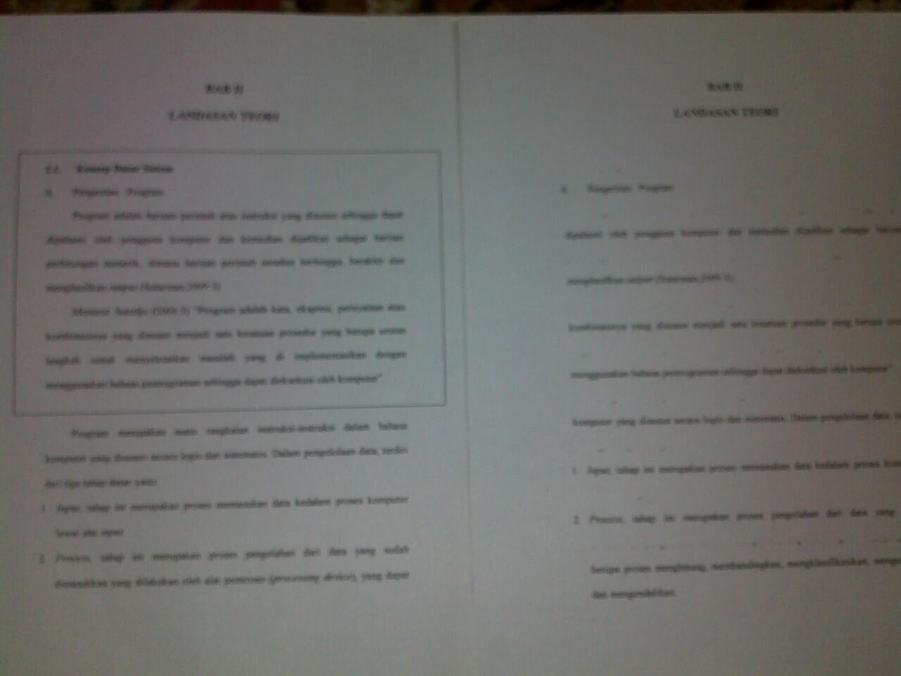printer error, ada baris yang ga ke print...